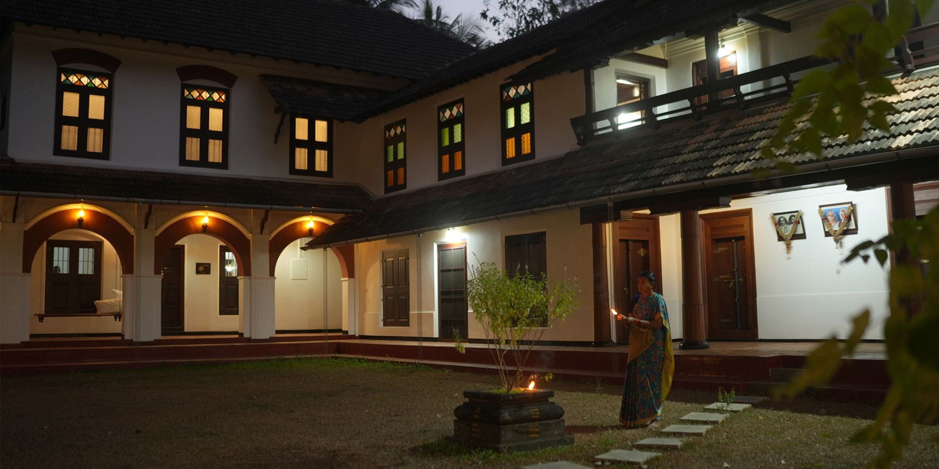 Sunset over the Arabian Sea at a Kerala beach.