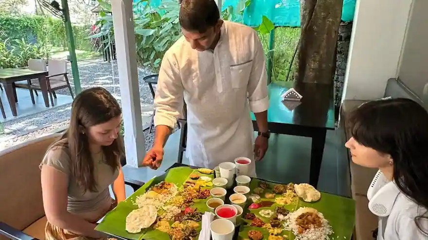 Close-up of a variety of colorful Indian spices in bowls.